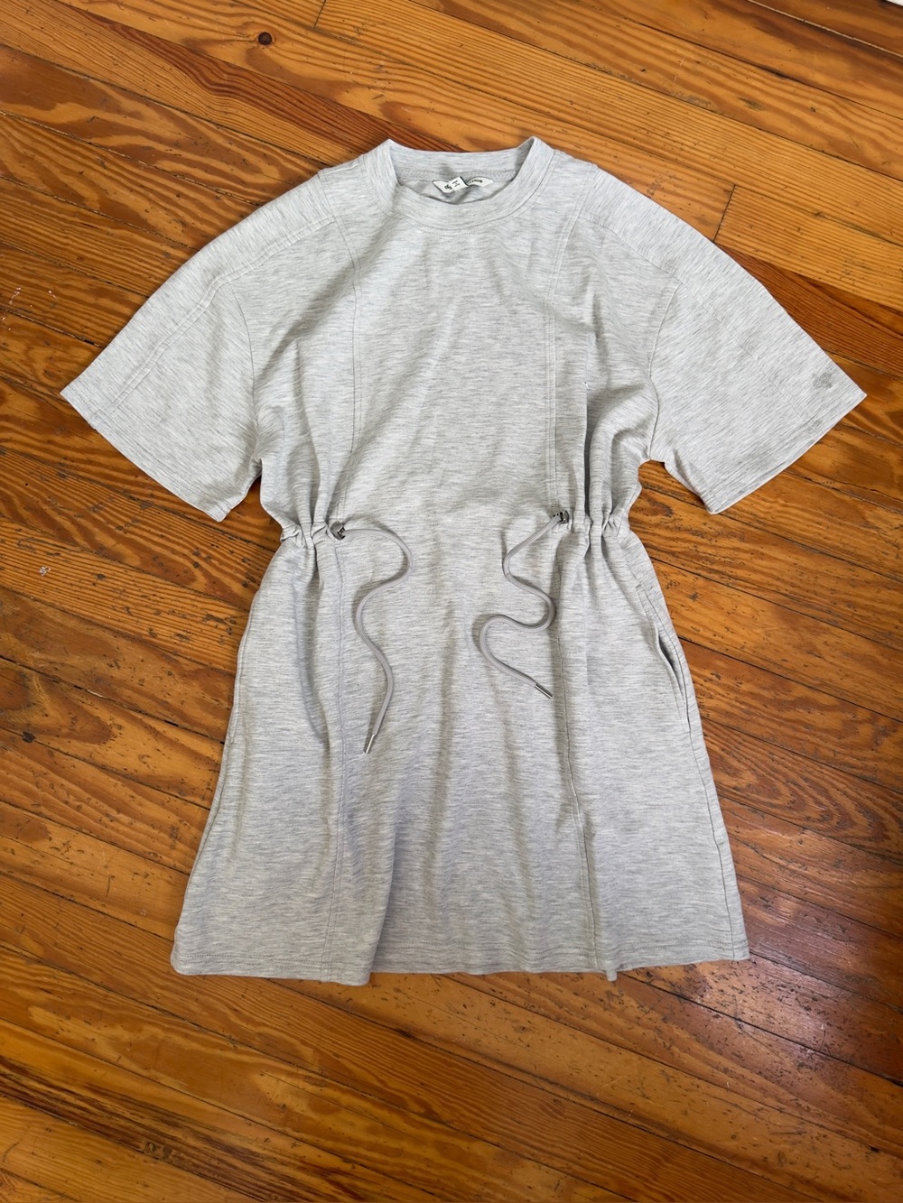 Daily Practice Neoprene T-Shirt Dress Heather Grey - Picture 2 of 8